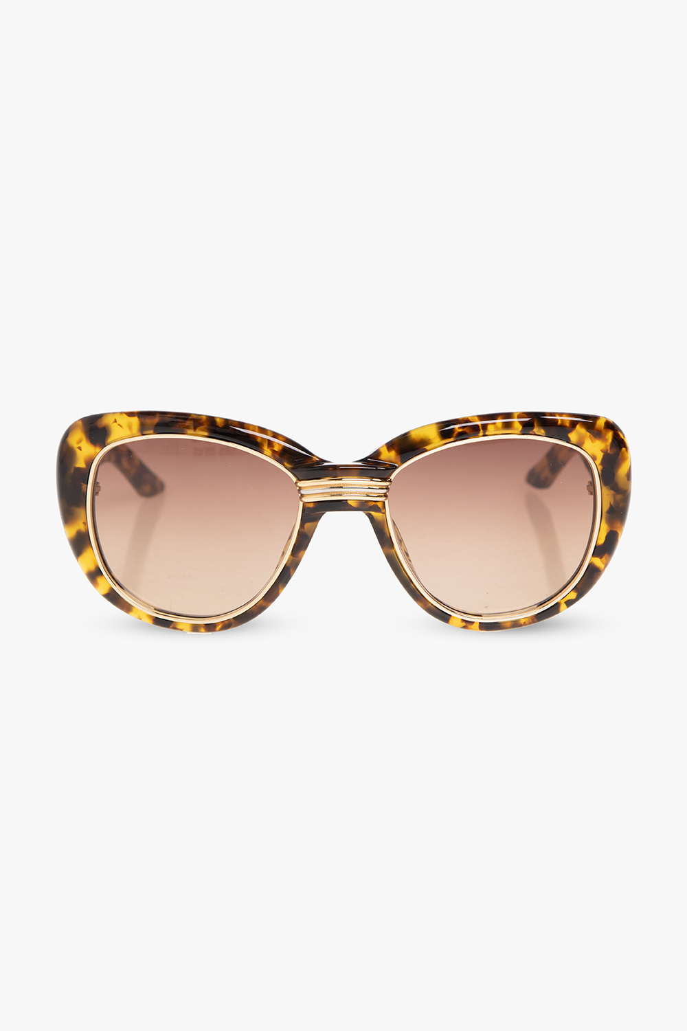 サングラス Casablanca Cat Eye Sunglasses in Brown Acetate Sunglasses sale. Oversized Cat Eye Acetate Sunglasses, Brown